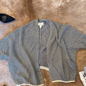 Striped Black and White Cardigan